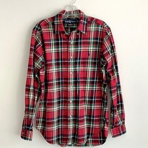 2/$20 Ralph Lauren Classic Fit Button Down Plaid Shirt S